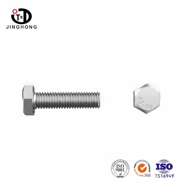 Boulons hexagonaux en acier inoxydable de 10 mm