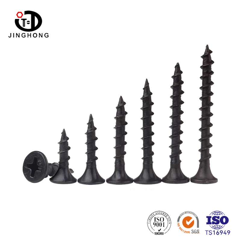 Vis à tôle à tête fraisée noire