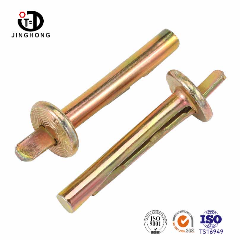 Vis d'extension de gecko d'insertion de zinc en zinc
