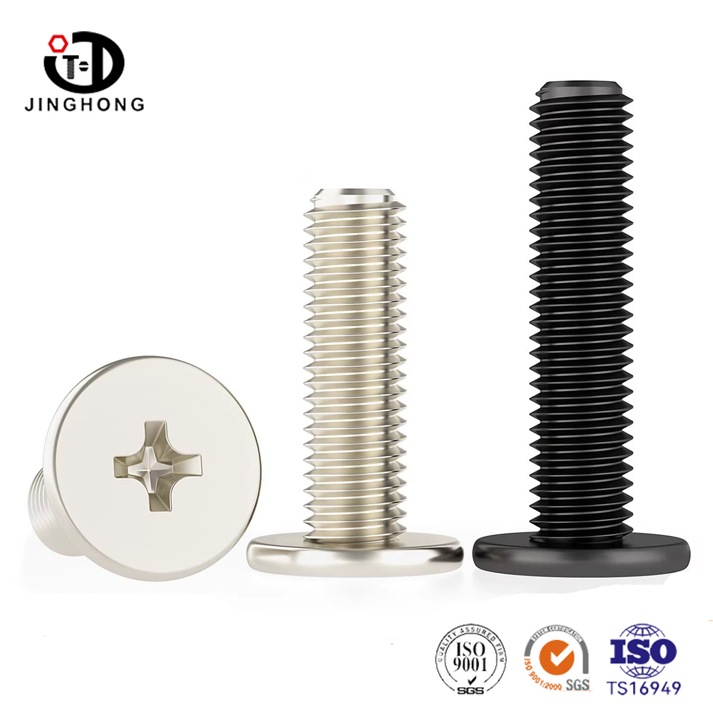 Vis pour ordinateur portable à tête plate cruciforme