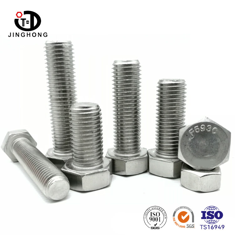 F593C Boulons de tête hexagonale en acier inoxydable