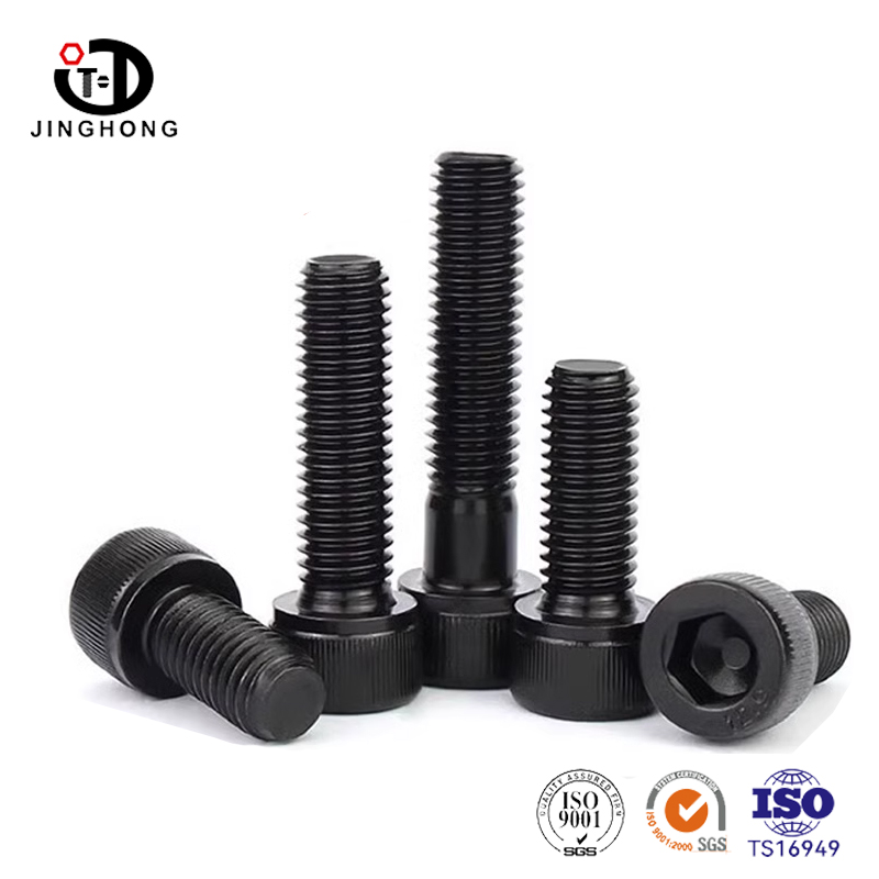 Vis noires de tête cylindrique hexagonale