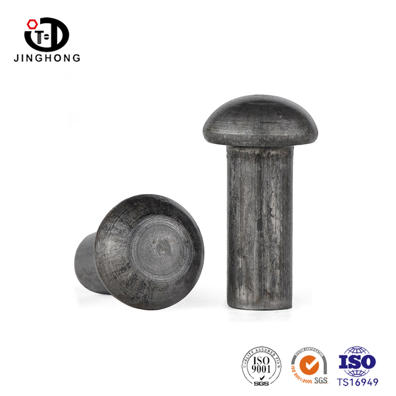Rivet en fer solide à tête semi-ronde