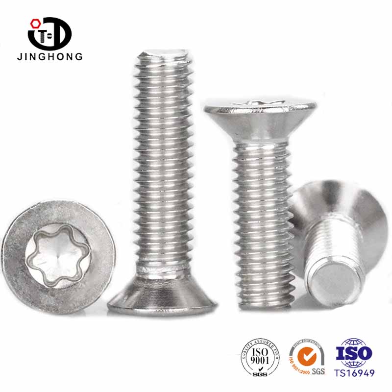 Boulon de sécurité à tête plate de Torx