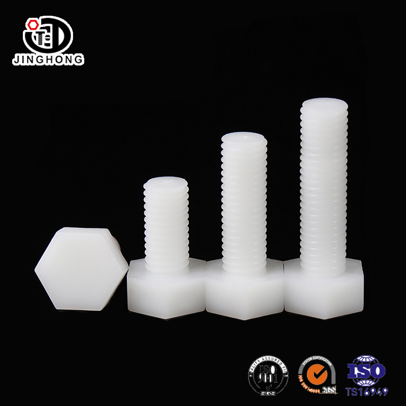 Vis de tête hexagonale nylon blanc
